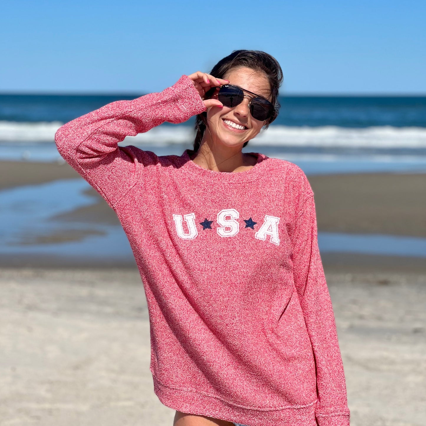 USA Terry Cloth Crew Neck