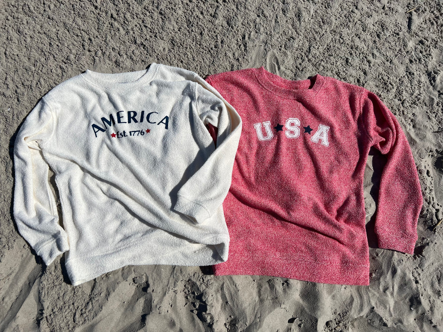 America Terry Cloth Crew Neck