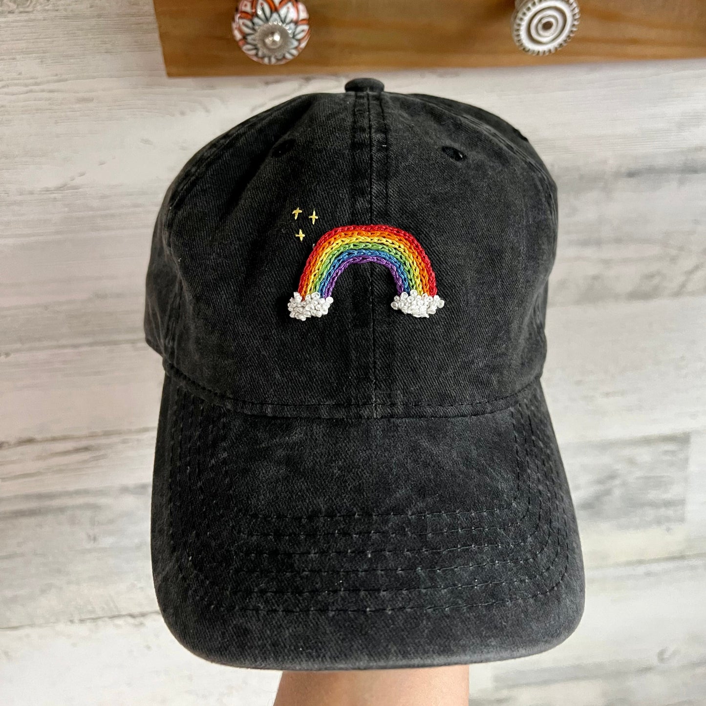 Rainbow Hand Embroidered Hat