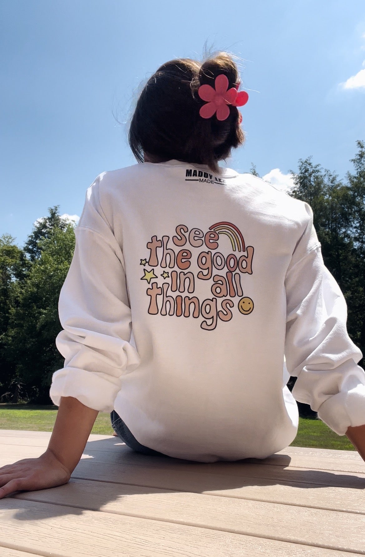 See The Good in All Things | positivity | crew neck